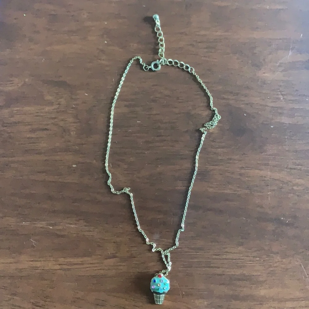 Ice Cream Cone Charm Necklace